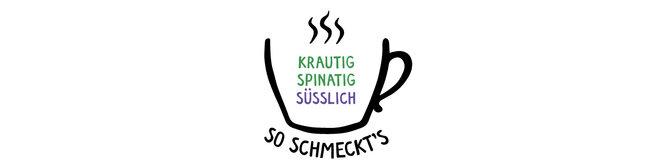 Grafik von der Sensoriktasse mit krautig, spinatig und süßlich. | © SONNENTOR