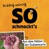Illustration mit Bienen und Foto von Südseemyrte auf orangem Hintergrund mit dem Schriftzug: "so schmeckts kräfig-würzig".
