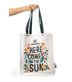 Stofftragtasche "Here comes the sun" mit langen Henkeln