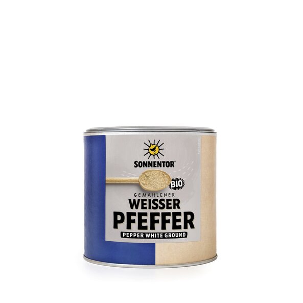 Pfeffer weiß gemahlen bio 260 g, Gastrodose klein Pfeffer weiß gemahlen bio 260 g, Gastrodose klein
