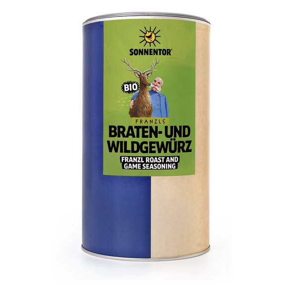 Franzls Braten- und Wildgewürz bio 460 g, Gastrodose groß Franzls Braten- und Wildgewürz bio 460 g, Gastrodose groß