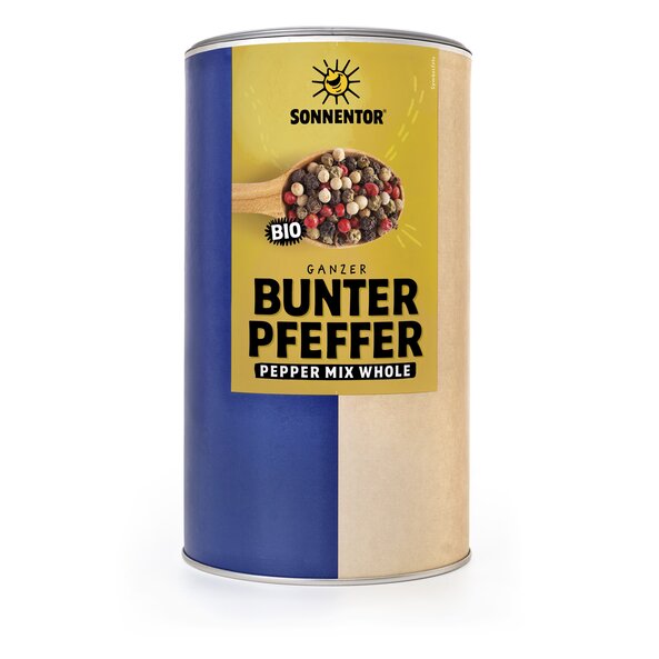 Pfeffer bunt ganz bio 500 g, Gastrodose groß Pfeffer bunt ganz bio 500 g, Gastrodose groß