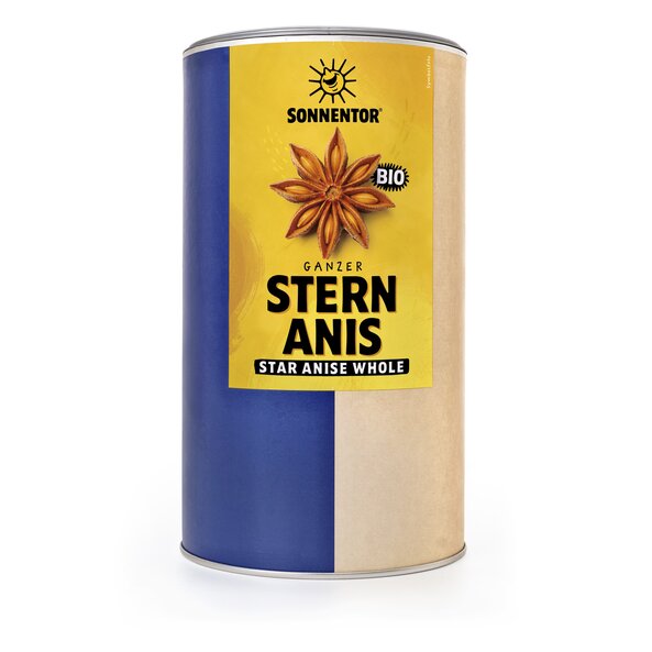 Sternanis ganz bio 200 g, Gastrodose groß Sternanis ganz bio 200 g, Gastrodose groß